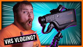 Can You Vlog With a VHS Camcorder [upl. by Hogarth]