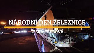 Národní den železnice  19 10 2024  Noční vlaková show [upl. by Annayi]