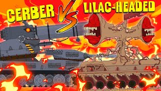 Cerberus VS SirenHeaded Gladiator fights Cartoons about tanks [upl. by Redan]