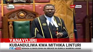 Parliament in frenzy after MP Mbui tells farmers to watch who votes against Linturis impeachment [upl. by Pansie599]