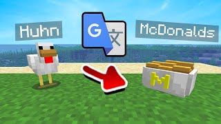 NEUE Minecraft Mobs mit GOOGLE ÜBERSETZER erstellen [upl. by Geiger]