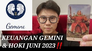 KEUANGAN GEMINI JUNI 2023 ‼️HOKI MU TERLIHAT JELAS DISINI BANYAK HAL BAIK [upl. by Llenrahs54]