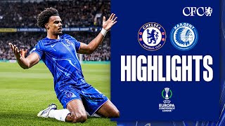 Chelsea 42 Gent  BLUES beat Belgian Buffalos  HIGHLIGHTS  UEFA Europa Conference League 2425 [upl. by Perren]