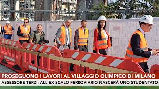 Villaggio Olimpico di Milano procedono i lavori [upl. by Caasi649]