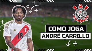 COMO JOGA ANDRÉ CARRILLO  O QUE ESPERAR DO NOVO REFORÇO DO TIMÃO [upl. by Botsford]