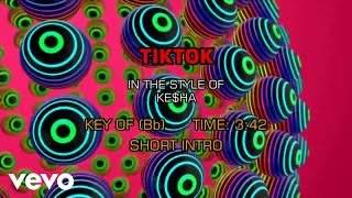 Kesha  Tik Tok Karaoke [upl. by Haerle]