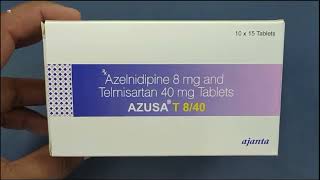 AZUSA T 840 Tablet  Azelnidipine and Telmisartan Tablets  AZUSA T 840mg Tablet  AZUSA T Tablet [upl. by Alurta]