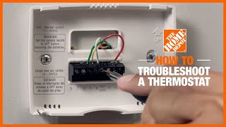 How to Troubleshoot a Thermostat  The Home Depot [upl. by Wynn]