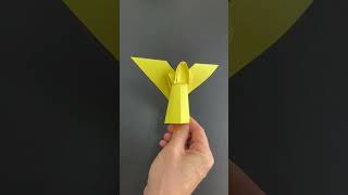 Ange Origami de Noël  ange en papier pour Noël  Artisanat de Noël [upl. by Tati290]