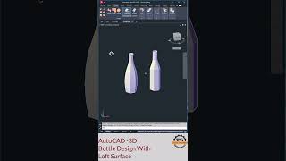 Bottle Design in AutoCAD 3D with Loft Surface [upl. by Kirkpatrick310]