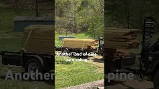 Pine Barn Siding cut on my Sawmill [upl. by Darnall]