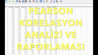 SPSS Korelasyon Analizi Pearson Korelasyonu ve Raporlaması [upl. by Dumond]