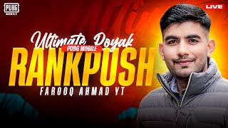 Day 4 Ultimate Royale Rank Push  Rank Exceed II 🔥 PUBG MOBILE Live 🔥 [upl. by Eimat]