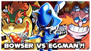 Metal Sonic Reacts To Bowser VS Eggman  DEATH BATTLE [upl. by Aicilif]