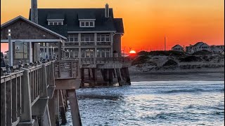 Jennettes Pier Walk at Sunset  Nags Head NC [upl. by Ettevy687]