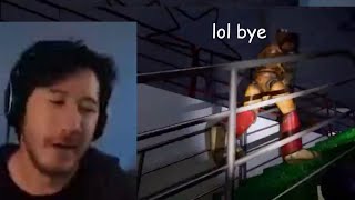 Markiplier gets comically chased by Monty while Freddy runs away [upl. by Aklam]