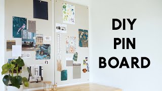 DIY Pin Board  Bulletin Board  Mood Board [upl. by Jordana]