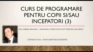 Curs de programare online GRATUIT pentru incepatori  copii  Curs 3 [upl. by Bubalo]