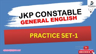 ENGLISH SET JKP CONSTABLE🔥🔥🔥🔥 JKSSB EXAMS SSC PYQs [upl. by Dorren645]