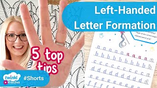 Top Tips for LeftHanded Letter Formation shorts [upl. by Atinwahs415]