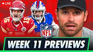 Chiefs vs Bills Ravens vs Steelers amp Bengals Attempt to Stay Alive  NFL WK 11 Previews [upl. by Berwick]