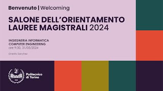 Presentazione LM Ingegneria Informatica  Open Days 2024 [upl. by Tali]