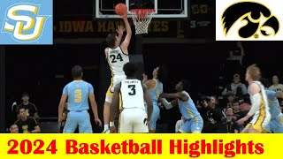 Southern vs Iowa Basketball Game Highlights 11 7 2024 [upl. by Townsend]