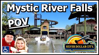 Unforgettable Water Raft Coaster At Silver Dollar City  Mystic River Falls [upl. by Esmaria922]