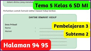 Kunci Jawaban Tema 5 Kelas 6 Halaman 94 95 Pembelajaran 3 Subtema 2 Usaha di Sekitarku [upl. by Kempe657]