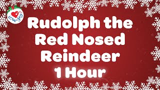 Rudolph the Red Nosed Reindeer Song 🦌 Christmas Song with Sing Along Lyrics 🎅 [upl. by Analah]