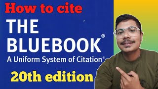 How to do bluebook citation 20th edition [upl. by Melcher]