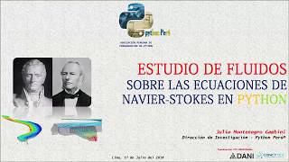 Estudio de Fluidos Ecuaciones de NavierStokes en Python [upl. by Alyel647]