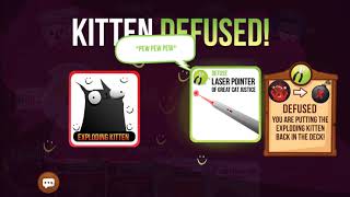 Exploding Kittens Streaking deck gameplay 4 [upl. by Burgess]