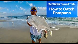 POMPANO SURF FISHING  LEARN These TIPS and TRICKS [upl. by Sarazen688]