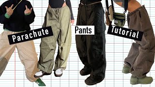 Parachute pants tutorial  cargo pants [upl. by Hett278]