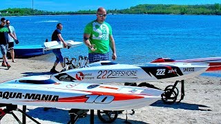 4 HUGE RC POWERBOATS RACE  FANTASTIC SPEEDBOATS IN ACTION [upl. by Brocklin]