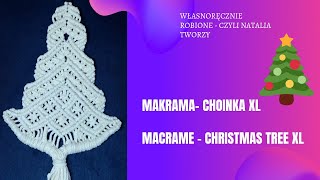 makrama  choinka XL  macrame  Christmas tree XL [upl. by Brennen]