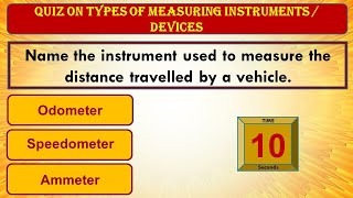 Quiz on types of measuring instruments  Devices  Let’s Give A Try [upl. by Artenahs]