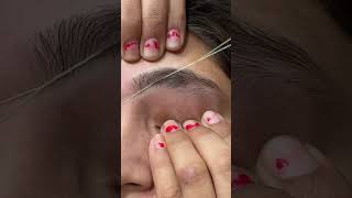 Eyebrow threading tutorial [upl. by Evangelist]