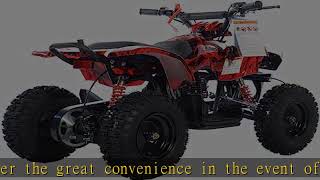 XPRO Bolt 40cc ATV 4 Wheelers 40cc ATV Quads Quad with Gloves Goggle and Face Mask Hot Rod Flame [upl. by Notpmah]