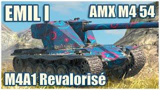 Emil I AMX M4 mle 54 amp M4A1 Revalorisé • WoT Blitz Gameplay [upl. by Laiceps728]