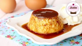 Como hacer flan de huevo casero al baño María  Flan fácil y rápido [upl. by Nahraf]