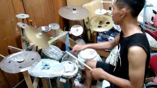 Drum Cover Let It Go  Killing Me Inside by Low Budget Drummer [upl. by Anerev]