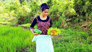 Papaya is very tastyThe most delicious recipe for papayaThe villagers  LK [upl. by Hamaso]