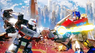 Optimus Prime Vs Megatron  Final Fight Scene  TRANSFORMERS ONE 2024 Movie CLIP HD [upl. by Katzen]