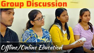 Group Discussion  offline and online Education Debate  Best English speaking class in LucknowEp1 [upl. by Yrol]