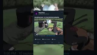 RASENGAN VS RASENSHURIKEN shorts viralshorts trending anime twitter naruto [upl. by Akym362]