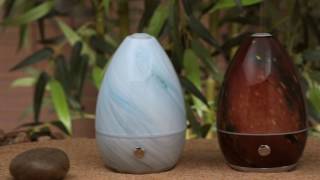 SpaRoom Serenity Handblown Glass Ultrasonic Diffuser [upl. by Blasius]