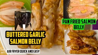 keto breakfast recipe Pan fried Salmon Belly 2 ingredients  fitness food recipe for today 💪 [upl. by Refinneg675]