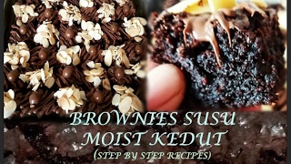 Resepi Brownies Kedut Chewy  MESTI CUBA [upl. by Stacy]